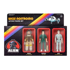 ALIEN ReACTION PACK 3 FIGURINES KEN, RIPLEY & ASH SUPER7 10 CM