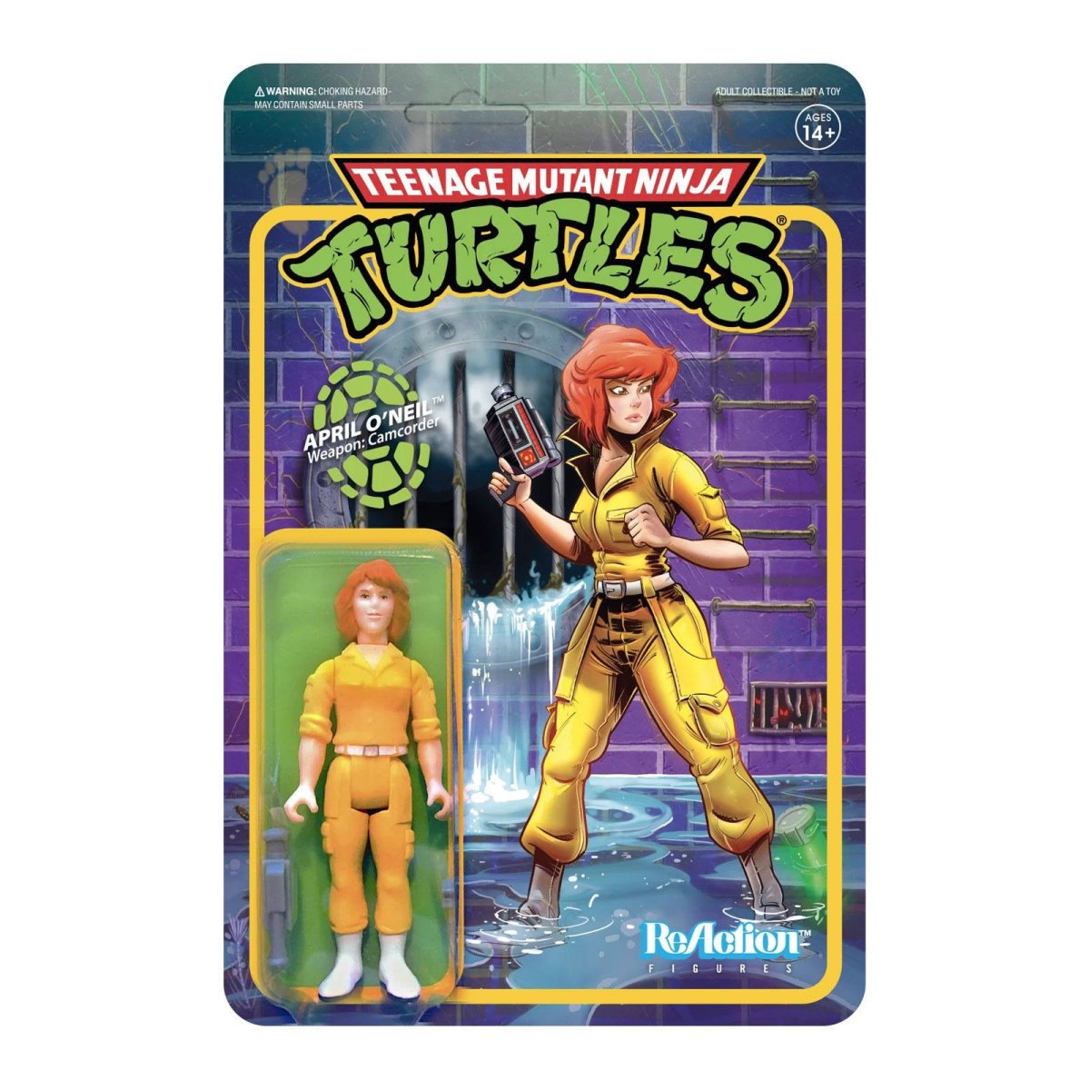 April O’Neil figurine Les Tortues Ninja TMNT Re-Action Super7 10 cm – Image 2
