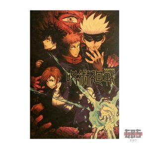 Poster Kraft Vintage – Jujutsu Kaisen